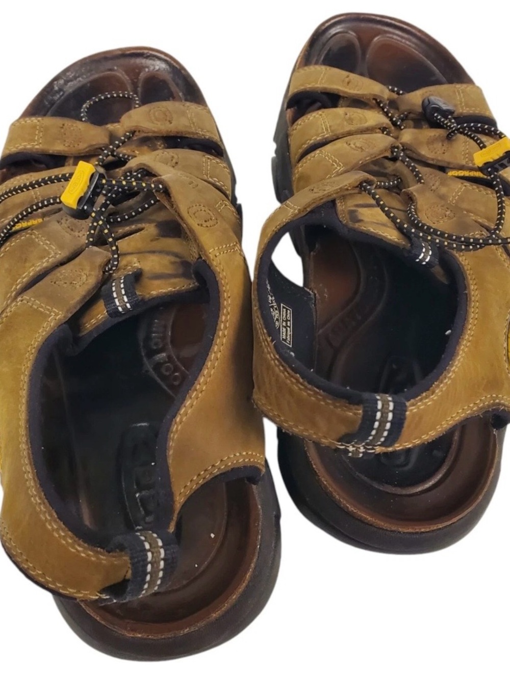 KEEN Dakota Brown Leather Hiking Fishing Trail Water Strap Sandals-Mens 11 - Picture 5 of 6